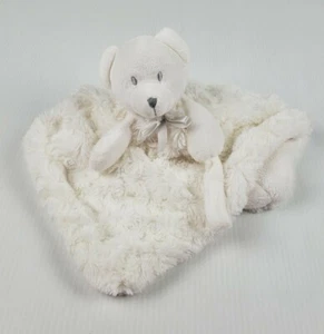 Mantas y más allá blanco oso de peluche Lovey manta de seguridad suave - defecto por favor leer - Imagen 1 de 9