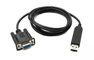 PCsensor USB 2.0 Cable 150 Cm Type A To RS232 DB9 Socket CH340 Chip In Black - Picture 1 of 4