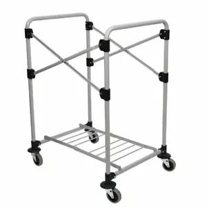 More details for rubbermaid x-cart frame - robust stainless steel powder coated - 150l