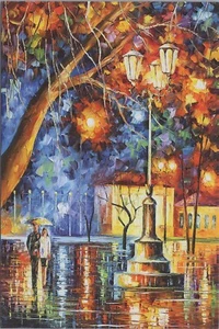 Nueva tarjeta de imagen AFREMOV 4"x6" UNP B2420~Leonid Afremov por la luz grande - Imagen 1 de 4