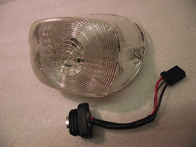 LED rear light and stop with integral indicators clear lens Harley sportster etc - Image 1 of 2