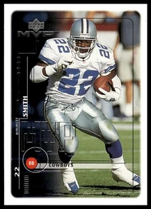 1999 Upper Deck MVP #52 Emmitt Smith Silver Script Dallas Cowboys NM+ - Picture 1 of 2
