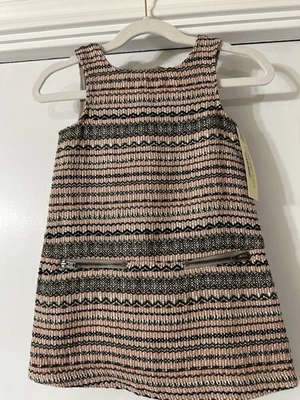 Girls NWT Genuine Kids From Oshkosh 2T Peach Wool Dress - Image 1 of 4