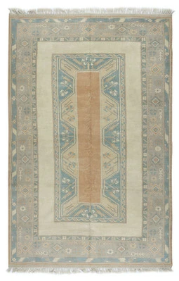6.6x10 Ft Vintage Milas (Melas) Rug. 100% Wool. Handmade Farmhouse Decor Carpet - Image 1 of 4