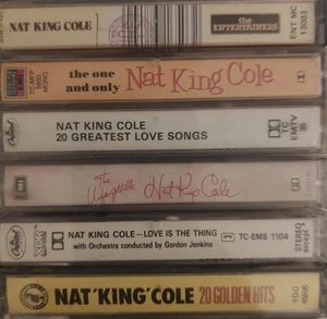 6 x NAT KING COLE Cassette Tape Albums ☆Job Lot/Bundle - All Pictured!☆ - Picture 1 of 5