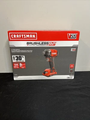 CRAFTSMAN V20 MAX RP 20V Brushless Impact Driver Kit CMCF813C2 - Image 1 of 3