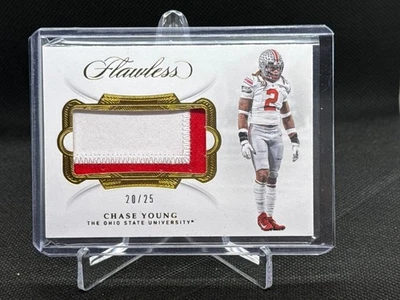 2020 Panini Flawless Collegiate Chase Young Patch 20/25 - Image 1 of 2