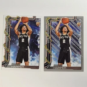 NBA 2025 Topps Holiday Dylan Harper RC Silver Glitter #H162 Spurs Rookie Gray - Imagen 1 de 12