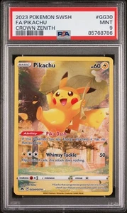 PSA 9 Pokemon TCG 2023 Pokemon SWSH Crown Zenith #GG30 Fa/Pikachu MINT - Picture 1 of 2