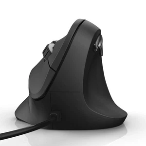 Hama 182698   Vertical Ergonomic Mouse Anti Strain   Black Wired - Picture 1 of 8