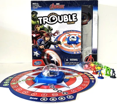 Trouble Game - Marvel Avengers - Pop-O-Matic - Hasbro Board Game - Complete  - Image 1 of 4