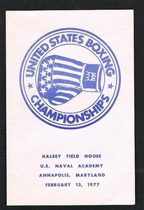 RARE 1977 Scott LeDoux Johnny Boudreaux Edwin Viruet boxing program Cline Elson - Picture 1 of 2