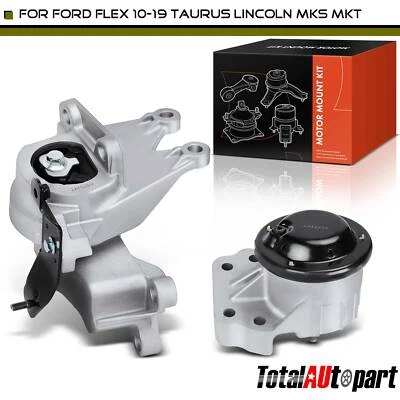 2x Motor Mount & Transmission Mount for Lincoln MKT MKS Ford Flex 10-19 Taurus - Image 1 of 4