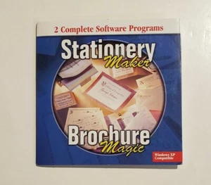 Stationery Maker + Brochure Magic (Vintage PC CD-ROM, 2002) - Picture 1 of 3