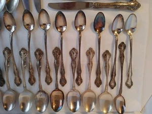 Vintage 1960s Reed & Barton Silverplate Wisteria Pattern Iced Tea Spoon #16497 - Picture 1 of 10