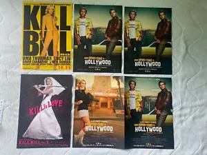 ONCE UPON A TIME IN HOLLYWOOD Quentin Tarantino Japan mini-poster x5 + KILL BILL - Picture 1 of 6