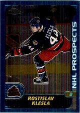 2001-02 Topps Chrome Refractors Rostislav Klesla #138