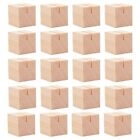 20Pcs Wooden Name Card Holder Wooden Table Number Stands Solid Wood Place8863