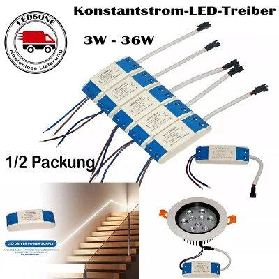 LED Trafo 3- 36 Watt AC 240V To DC Elektronisch Netzteil Transformator - Bild 1 von 4