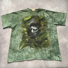 Vintage 1998 The Mountain Gorilla Shirt Size XL USA Made Green Tie Dye Nature   