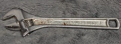 Powerbuilt 10 英寸可调节扳手 250 毫米铬钒 644042 — 第 1/3 张图片