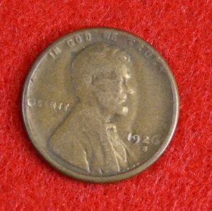 1926-S Lincoln Wheat Cent Penny Circulated Coin LW2454 - Picture 1 of 2