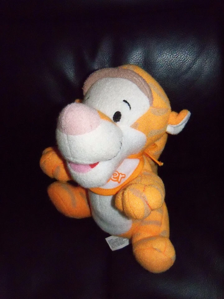 Baby Tigger Plush Doll Bean Bag * with Bib * MWT * Disney World * Winnie Pooh
