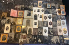 Rare Antique Tin type Photo Collection! Huge 67 Tin Type Photos
