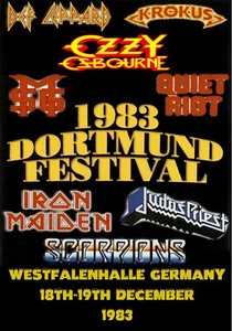 Dortmund Metal Festival 1983 Poster A4-A3-A2 Sizes - Picture 1 of 1