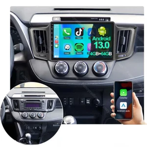 Radio GPS estéreo para automóvil 4+64 GB Android 13 Carplay WIFI para Toyota RAV4 2013-2018 - Imagen 1 de 16