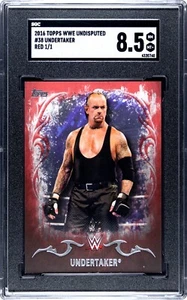 2016 Topps WWE Undisputed Undertaker Red 1/1 SGC 8.5 - Picture 1 of 2