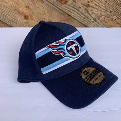 New Tennessee Titans Hat Cap - Size M /L - New Era 39Thirty - Blue - NFL - Image 1 of 4