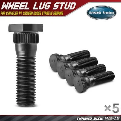 Зажимные шпильки для колес M12-1,5 для Chrysler PT Cruiser 01-10 Dodge Stratus Sebring 5 шт. - Изображение 1 из 4