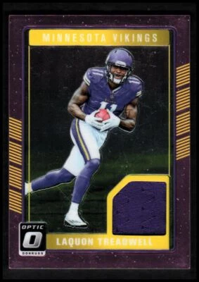 2016 Donruss Optic Rookie Threads Pink #LT Laquon Treadwell Jersey - NM-MT - Image 1 of 2