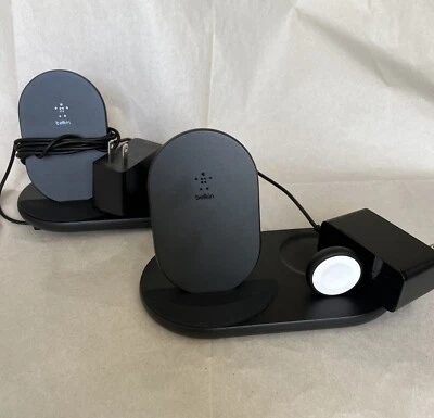 Base de carga inalámbrica Belkin Boost up para iPhone y Apple Watch (LOTE DE 2) USO Foto 1 de 4