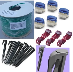 Installations-Paket -Kit M+ Kabel Haken Klemmen für Gardena Sileno + Mähroboter - Bild 1 von 3