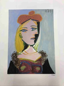 Pablo Picasso Litografia off set cm 50x70 Firma su lastra con certificato - Imagen 1 de 4