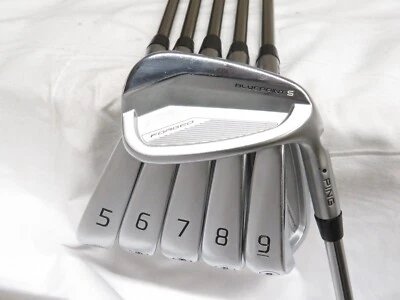 Used Ping Blueprint S Forged Black Dot Iron Set 5-PW Accra TZ 105i Extra Stiff X - Image 1 of 4