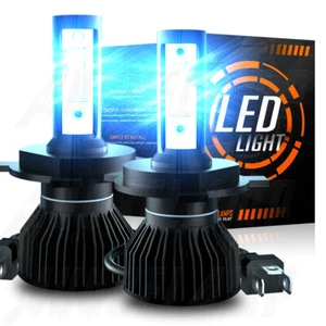 For Honda Civic Coupe 2-Door 1.6L 1992-2003 H4/9003 LED Headlight Hi Lo Bulbs 2x - Picture 1 of 12