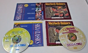 Sherlock Holmes Consulting Detective & Sega Classics Arcade SEGA CD 1993 Manuals - Picture 1 of 7