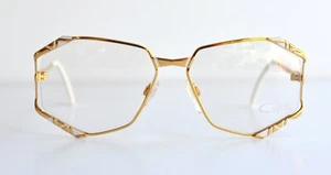 Cazal Vintage Eyeglasses - NOS -Model 245- Col 332- Gold, White - Picture 1 of 3
