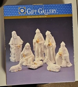 Gift Gallery 8 Pc Porcelain Nativity Set K-Mart  - Picture 1 of 8