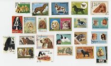 COCKER SPANIEL COLLECTION OF 20 plus DOG POSTAGE STAMPS FROM VARIOUS COUNTRIES