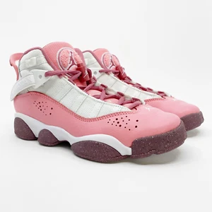 Nike Youth 4Y Jordan 6 Rings Coral Chaulk Desert Berry 323419-616 - Picture 1 of 9