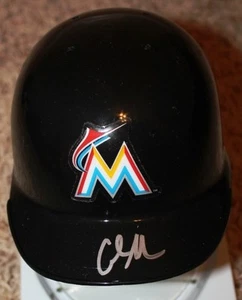 COLIN MORAN SIGNED MIAMI MARLINS MINI HELMET COA - Picture 1 of 1