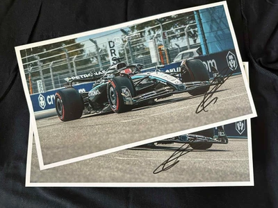 George Russell signed official poster Mercedes 2025! (Miami GP) Proof RARE - Image 1 of 3