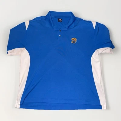 VTG Kentucky Wildcats XL Polo Shirt Blue White Embroidered Logo Short Sleeve - Image 1 of 4