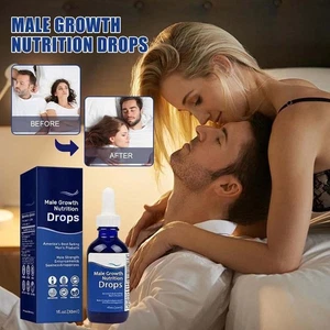Men's Complex Concentrated Drops, Mens Enhancement Male Growth Nutrition Drops - Picture 1 of 16