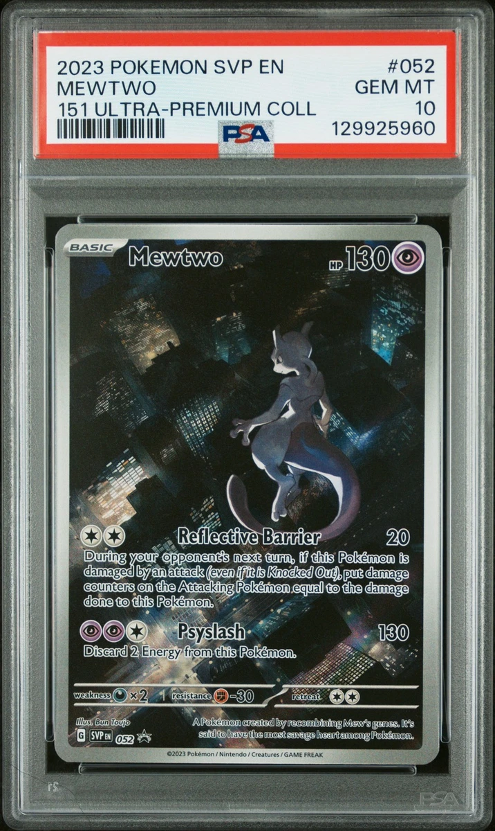 Mewtwo Pokémon TCG Professional Sports Authenticator (PSA) Grade
