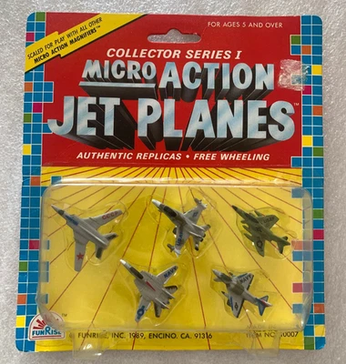 F-14A TOMCAT F/A 18 HORNET F-4 PHANTOM MICRO MACHINES SIZE JET PLANES US USAF - Image 1 of 4